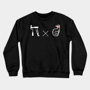 Pi Thumb DIY Craftsman Tool Crewneck Sweatshirt